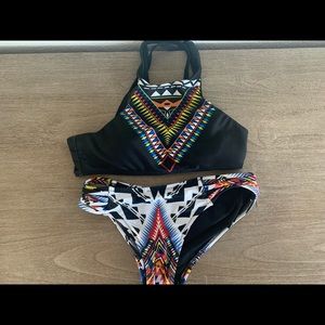 Tribal Halter Swimsuit